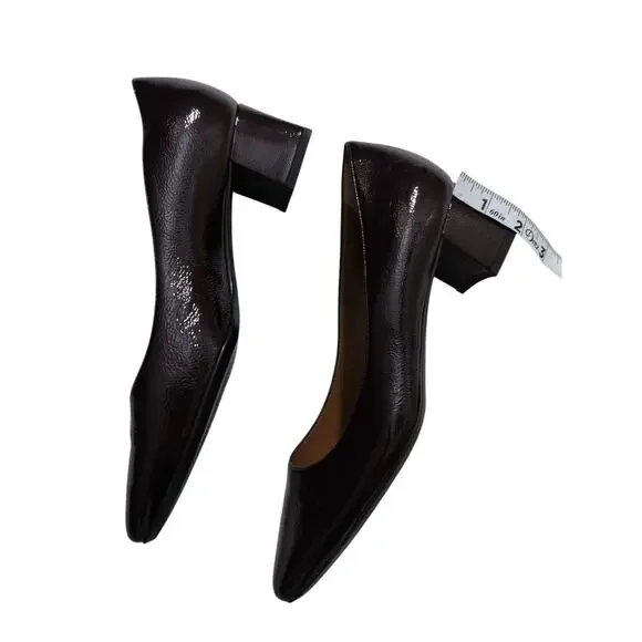 Aquatalia womens raspberry leather heels shoes size 8 - Picture 7 of 9